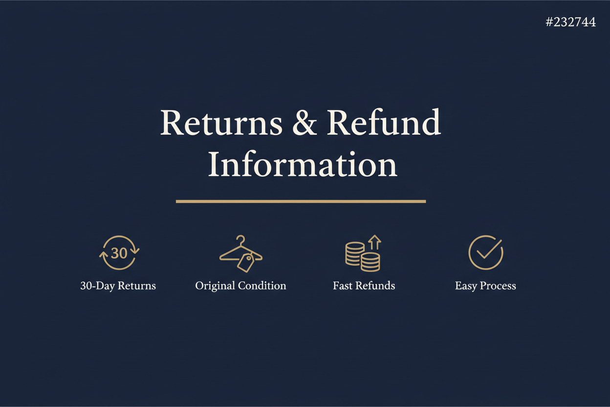 Returns & Refund Information Banner