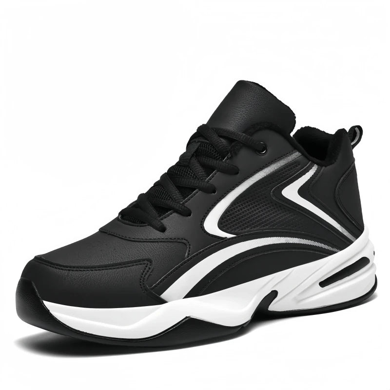 Julian's Menswear Men's High-Top Running Shoes with Thick Sole