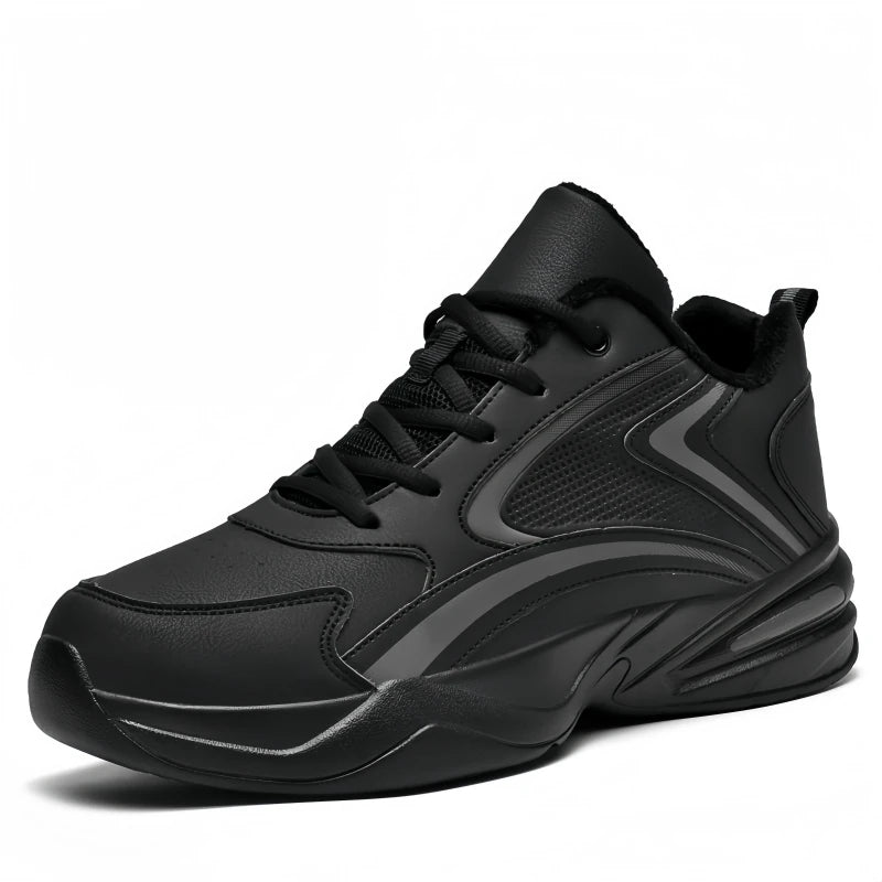 Julian's Menswear Black 39 39 Men's High-Top Running Shoes with Thick Sole